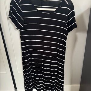Z Supply Black and White Striped Dress